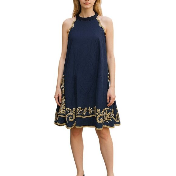 Lilly Pulitzer Quinn Dress - Gypset Swirl Halter Neck XS - Summer Fashion - Picture 2 of 5